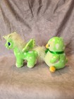 Neopets Jakks Pacific Keyquest Plush Speckled Uni And Bruce Euc Tush Tag Only