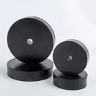 Black Round Rubber Pads Od 9mm-90mm Anti Vibration Isolation Spacer Buffer Block