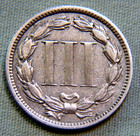 1881 Nickel 3 Cent Piece Choice Xf   Ef With Visible Pillar Lines - Lot 1750