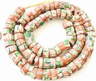 Old Rare Antique Venetian Millefiori Chevron Glass African Trade Beads-ghana 