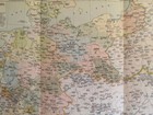 1898 Middle Europe Vintage Geographical Map Original 19 X 9 5  Color C12-8