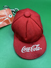 1987 Coca-cola Coke Soft Red Hat Keychain   Coin Purse - New W  Tag  Never Used