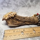Flint Knapped Stone Arrowhead Blade With Antler Handle Knife 9  Long In Sheath