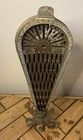 Vintage Brass Peacock Design Folding Fire Guard Screen Spark Screen- Fireplace
