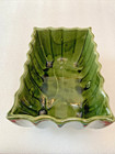 Vintage Cookson Pottery Green Ceramic Planter Mcm  8 5  X 5 5  X 4 