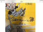 Bill Mazeroski 1960 World Series Program Autographed Front Cover Picture