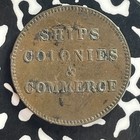  1835  Prince Edward Island Ships  Colonies   Commerce Token Lot t7938 Pe 10-31