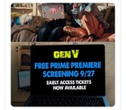 Gen V - The Boys Amazon Prime Early Premier Screening Poster 12x18   