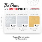 Zenart Professional Oil Paint Set   Box Of Whites   3 Tubes   Highly Pigmented