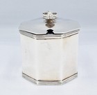 Antique Sterling Silver Octagonal Mustard Pot Birmingham 1909