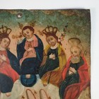 Antique Mexican Retablo Painting  la Mano Poderosa  The Powerful Hand Oil On Tin