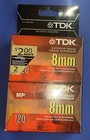 Tdk Mp Premium High Grade 120 Blank 8mm Camcorder Video Tapes Lot Of 2  New