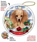 Assorted Poodle Howliday Dog Christmas Ornament Decoration