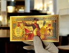 Napoleon Bonaparte 200 Francs Commemorative Gold Pvc Banknote     French Empire