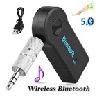 Wireless Bluetooth Receiver 3 5mm Aux Audio Stereo Music Home Car Adapter Kit