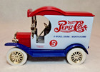 Vintage Pepsi-cola Gearbox Diecast 1912 Ford Delivery Car Bank W  Box  Goodyear