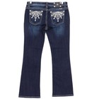 Miss Me Signature Boot Womens 33 Dark Wash Embellished Bootcut Jeans Jp9000b New