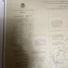 1985 Noaa Casco Bay Nautical Chart 36in X 48in Maine East Coast Map 13290