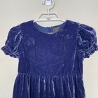 Crewcuts Girls Tiered Dress Velvet Purple Puff Sleeve Party Holiday Size 10