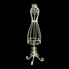Vintage White Wire Mannequin Dress Form     Metal Torso Display Stand