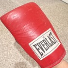 Everlast Heavy Bag Black Mpn 4316 With Red Boxing Gloves For Training