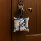 Caroline s Treasures American Bulldog The Chef Hanging Square Fabric Ornament