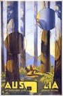 Australia Marysville Tallest Trees 1930 Trompf Travel Poster Art Print