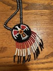 Thunderbird Beaded Medallion Necklace Native American