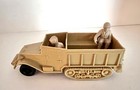 Marx Desert Fox - Tan Drab Half Track W 02 Seated Marine - Very Good - Htf Item 