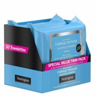 Neutrogena Makeup Remover Ultra-soft Cleansing Towelettes - 50 Count Twin Pack