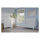 Hampton Flat 4-in-1 Convertible Crib Matte White Child Craft