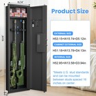 53 15  Hidden Safe  Wall Gun Safe With 3 Adjustable Shelves And Silent Mode