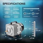 1110gph Aquarium Air Pump Commercial Air Pump With Aluminum Housing