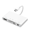 Usb-c Hub Adapter 5 In 1 Type C Memory Card Reader For Micro Sd Sdxc Cf Sdhc Otg