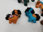 Lot Of 10 Needle Felted Horse Pony Keychains Handmade Ornament Art Animal Decor