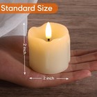 Ivory Dripping Wax Flameless Votive Candles With Remote Batteries  2x2 In Sma   