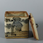 3 9in Design Tea Caddy Jar Antique Chinese Ming Blue And White Porcelain Pot