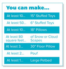 Fairfield Poly-fil Fiberfill Stuffing 10 Lb Bulk Box