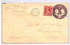 Usa Stationery Cover 2c 1892 Columbus  1893  Milwaukee Wi 1894 Madison Xu136