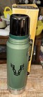 Vintage Stanley Aladdin Green Bottle Thermos 1 Quart W  Original Box