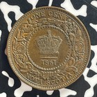 1861 Nova Scotia Large Cent Lot t7970 Nice 