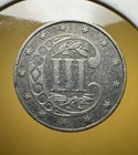 1862 Three 3 Cent Silver Trime 3c 90  Scarce Rare Date