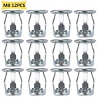 12pcs M8 Jack Nut Threaded Inserts Petal Nut Anchors For Polywood Steel