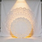 Manteles Individuales Redondos De Papel Desechables Con Encaje Mesas De Boda 
