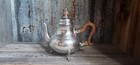 Vintage Colonial Williamsburg Stieff Pewter Tea Pot Cw80-26 Wood Handle           