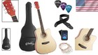 Complete 41-inch Acoustic Guitar Set For Beginners - Gig Bag  Tuner   Strings