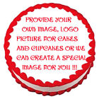 Custom Your Image Photo Edible Cake Topper Decoration