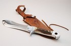 Tonerini Scarperia Italy Stag Handle Africa Safari Hunter Bowie Hunting Knife