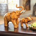 Lucky Elephant Figurine Decorative Statue Good Luck Home Decor