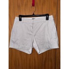 J crew Womens Chino Shorts Light Gray Stone Cotton Twill Size 6 Casual Summer